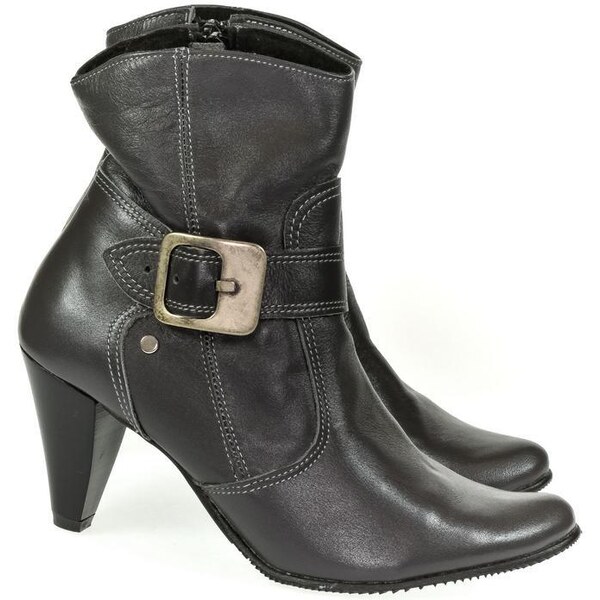 SEASTAR Dámske kožené sivé čižmy FINANTE 43591038