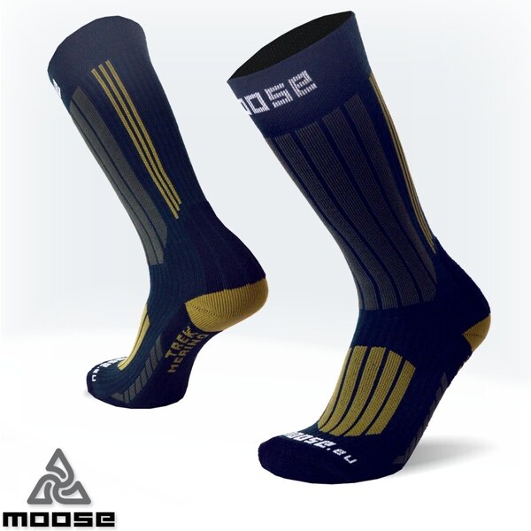 TREK turistické merino ponožky Moose Zelená S 1 pár 47518064