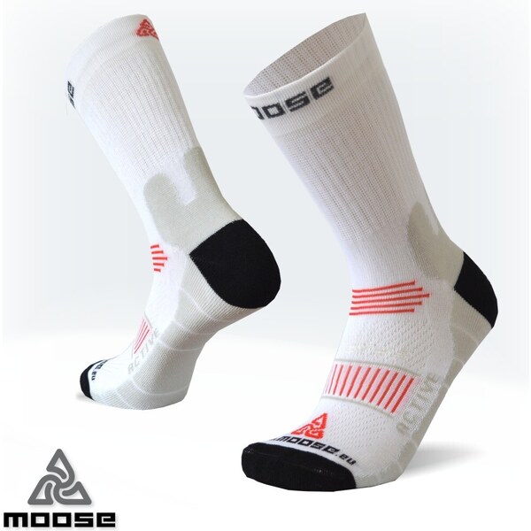 ACTIVE NEW sportovní ponožky Moose Biela XS 1 pár 43611290