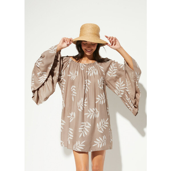 bonprix Plážová tunika, farba hnedá 45052269