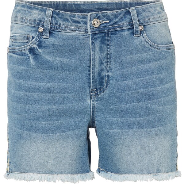 bonprix Džínsové šortky Mid Waist, farba modrá 45518289