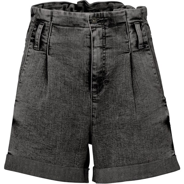 bonprix Džínsové šortky Paperbag, farba čierna 45052284