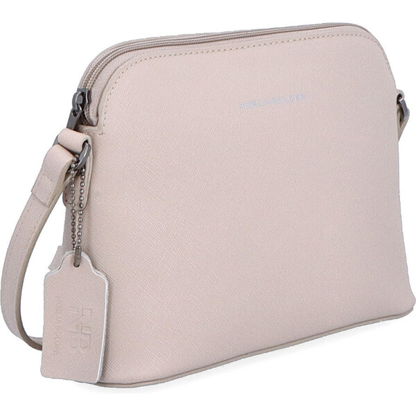 Kožená kabelka crossbody Noelia Bolger sivá NB 0070 SS 64019988