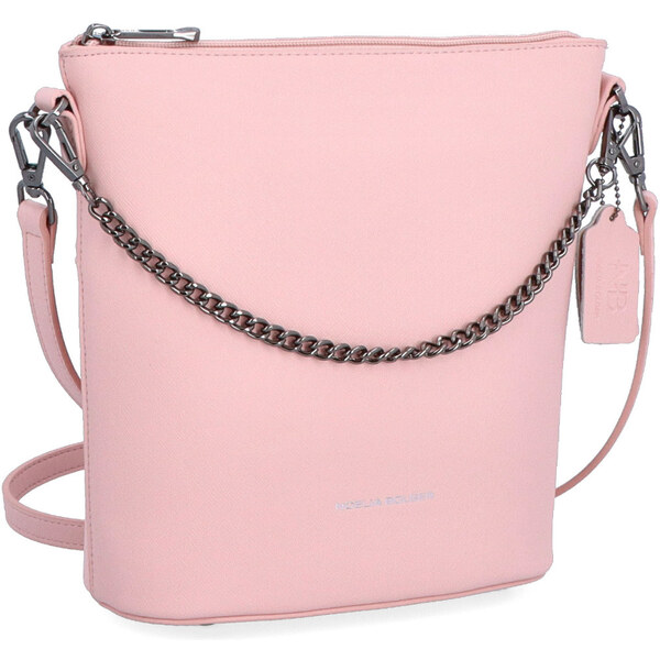 Kožená kabelka crossbody Noelia Bolger ružová NB 0041 R 64019986