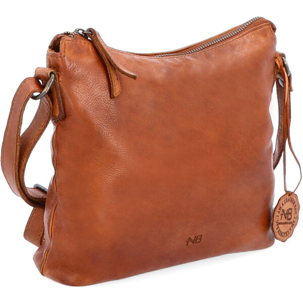 Kožená kabelka crossbody Noelia Bolger koňaková NB 2400 KO 47092270