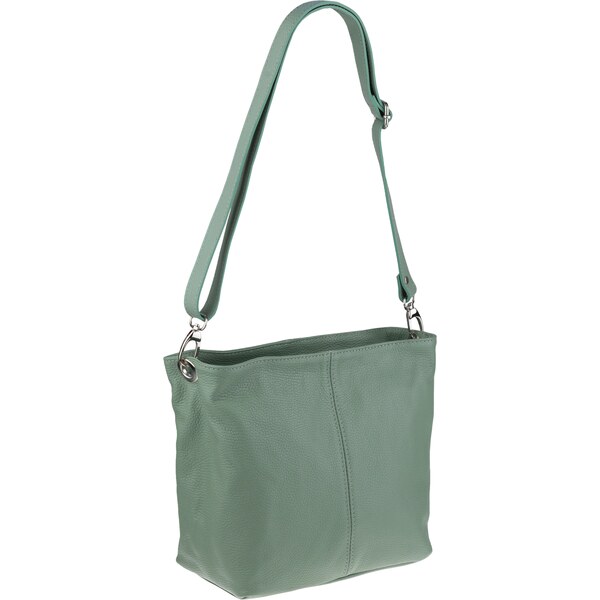 Zelená kožená talianska crossbody kabelka Prisca Khaki NovaKabelka.sk 43654362