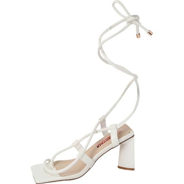 Misspap Remienkové sandále biela 57220858