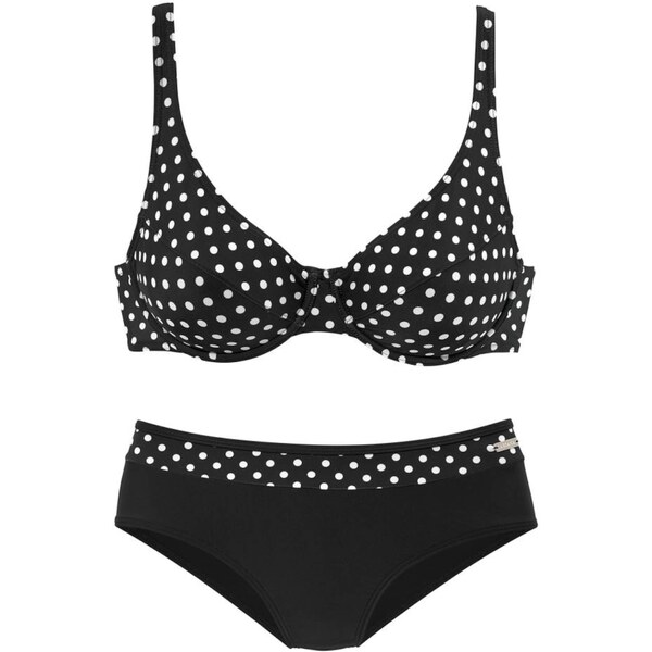 LASCANA Bikiny čierna / biela 54221263