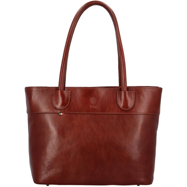 Dámska kožená kabelka hnedá - Delami Vera Pelle Carmenia hnedá 47459271