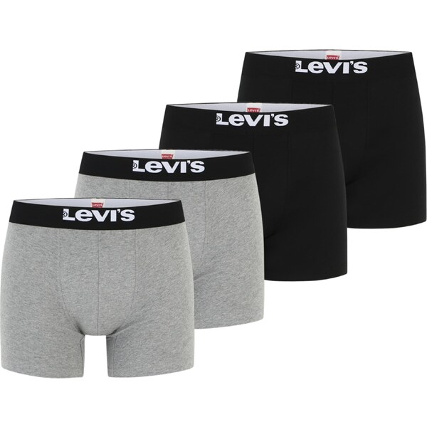 LEVIS Boxerky sivá / čierna / biela 43768097