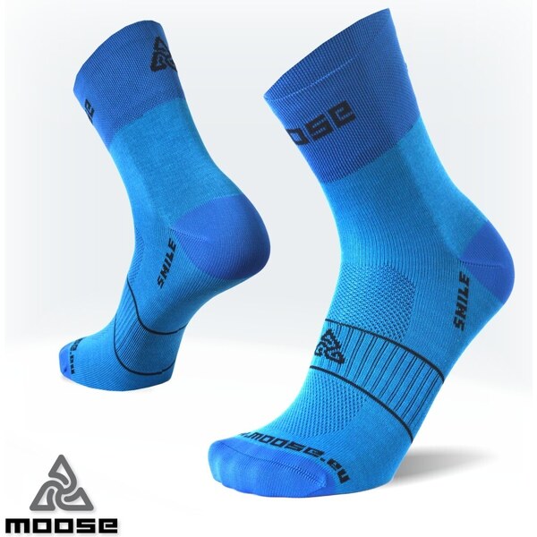 SMILE NEW reflexné ponožky Moose Modrá XS 1 pár 47518078