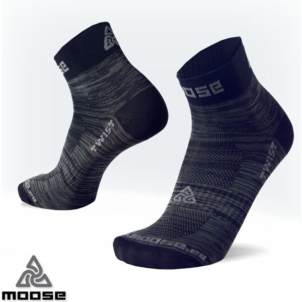 TWIST farebné funkčné ponožky Moose Čierna L 1 pár 57825779
