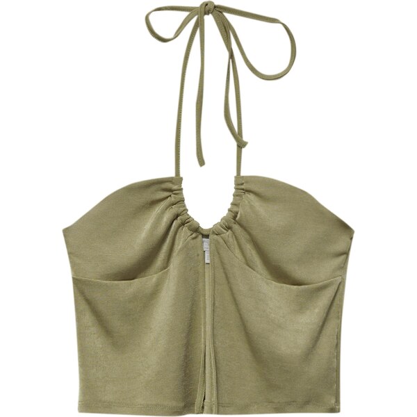 Pull&Bear Top olivová 54252015