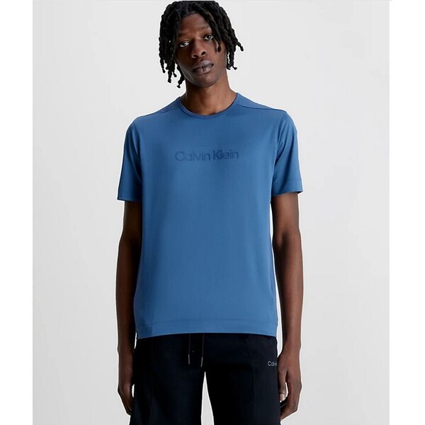 CALVIN KLEIN Pánske športové tričko | modrá 00GMS3K107 43771703