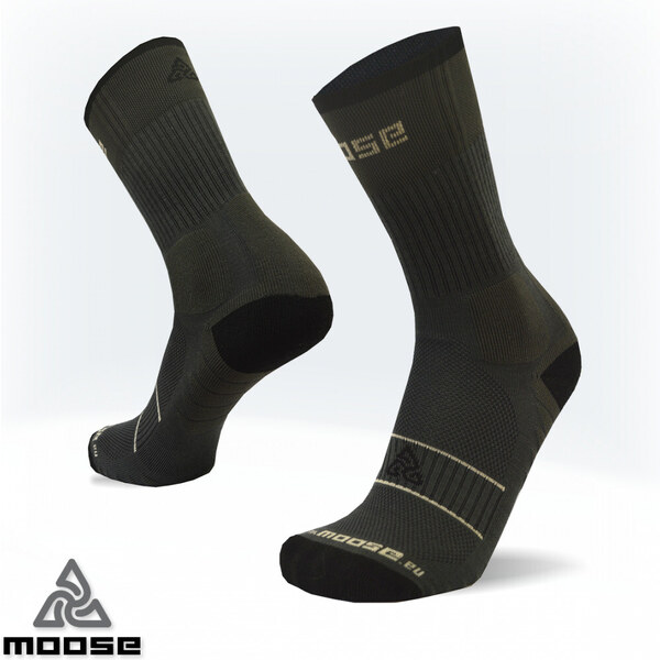 HIKE NEW celoročné trekové ponožky Moose Čierna XS 1 pár 47518083