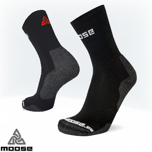 HURRICANE NEW zimné športové merino ponožky Moose Čierna XS 1 pár 55892324