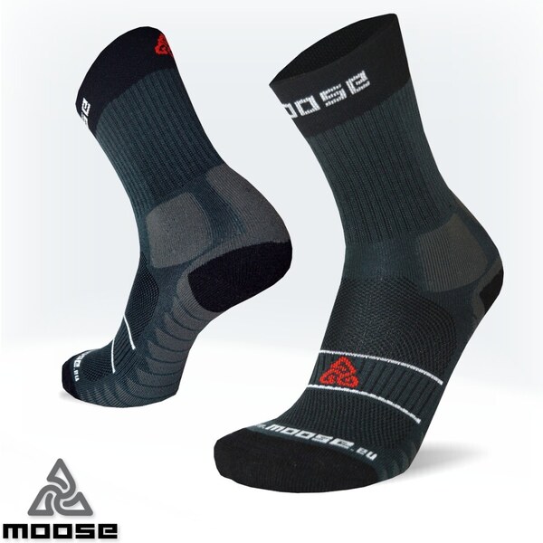 ENDURO XC klasické offroadové ponožky Moose Sivá XS 1 pár 47518091