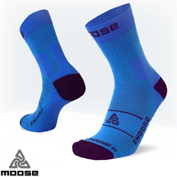 ENDURO XC klasické offroadové ponožky Moose Modrá XS 1 pár 47518090