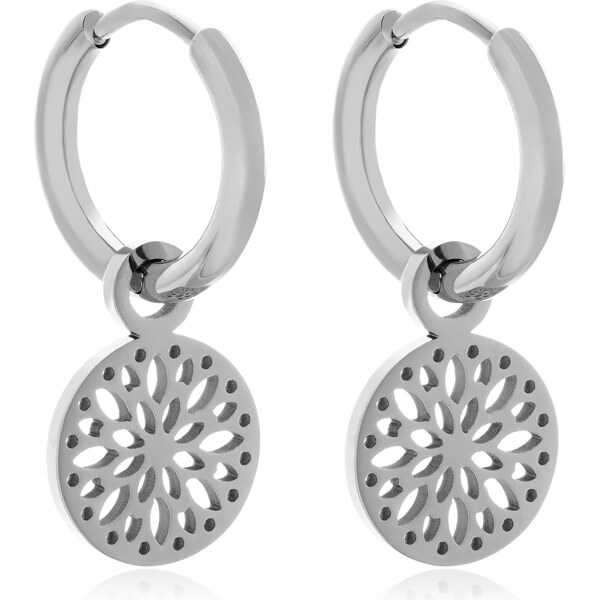 Troli Elegantné oceľové náušnice 2v1 kruhy VABRAE019S 67003947