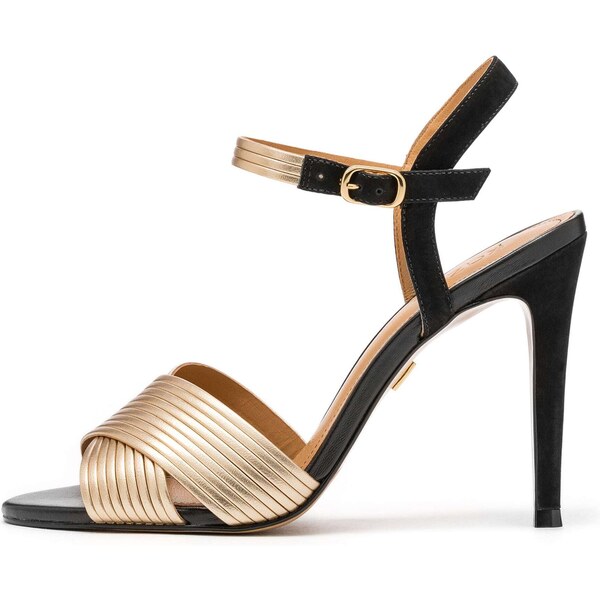 Kazar Sandále zlatá / čierna 56752151