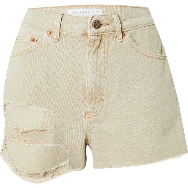 TOPSHOP Džínsy piesková 43839058