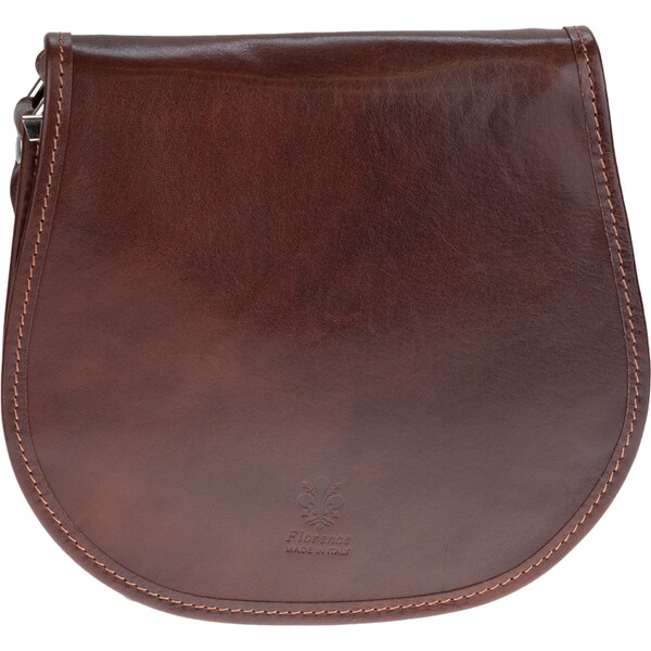 Cafe kožená talianska crossbody kabelka Cleo Cafe NovaKabelka.sk 11399907