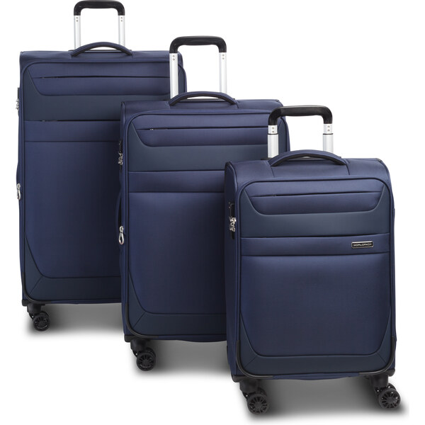 Worldpack Dublin 4w Sada 3 kufrů - tmavo modrá 64414603