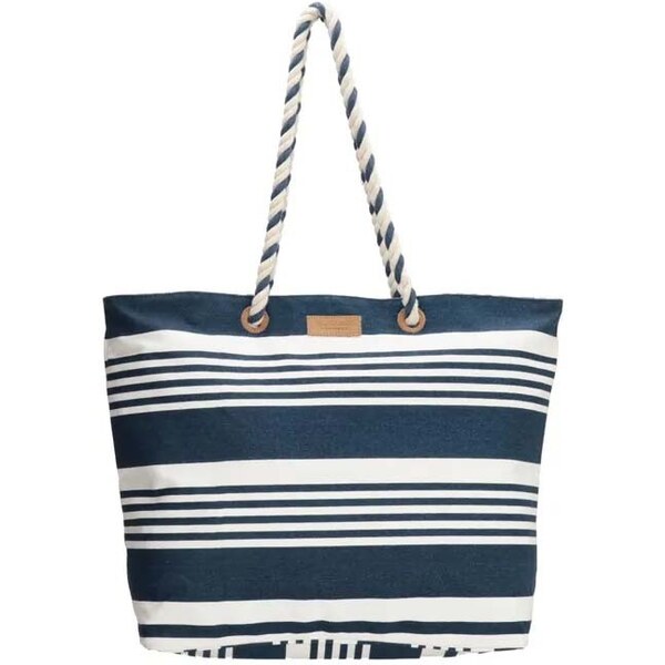 PE-Florence Modro-biela pruhovaná plážová taška Vacation 40825431