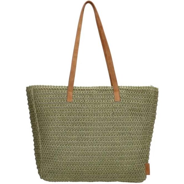 PE-Florence Zelená plážová taška s dlhými rukoväťami Cruise 40825422