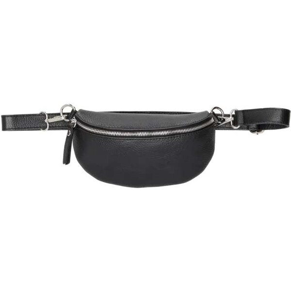 Charm London Čierna štýlová kožená ľadvinka „Dominica“ 41172894