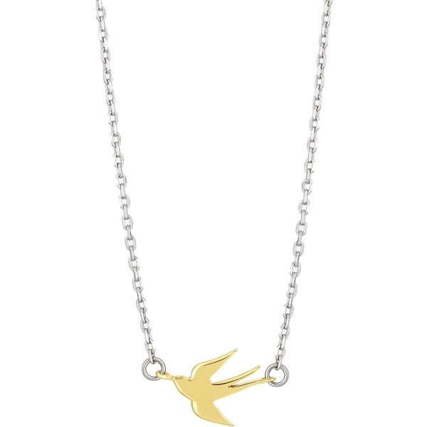 Preciosa Strieborný náhrdelník Pozlátená lastovička 5373Y00 66585318