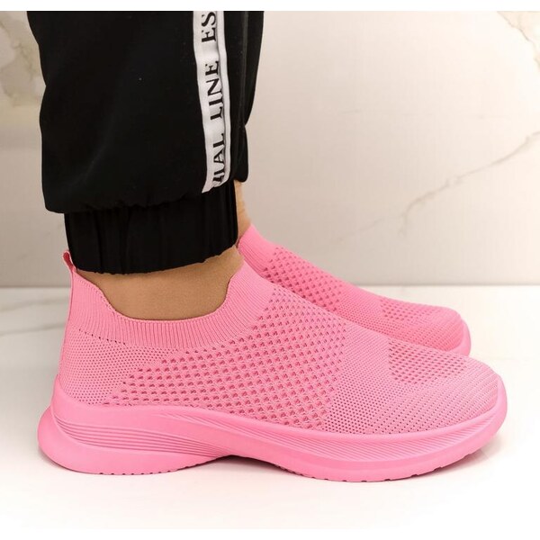 SS Dámske rúžové SLIP-ON tenisky LARISI 43864972