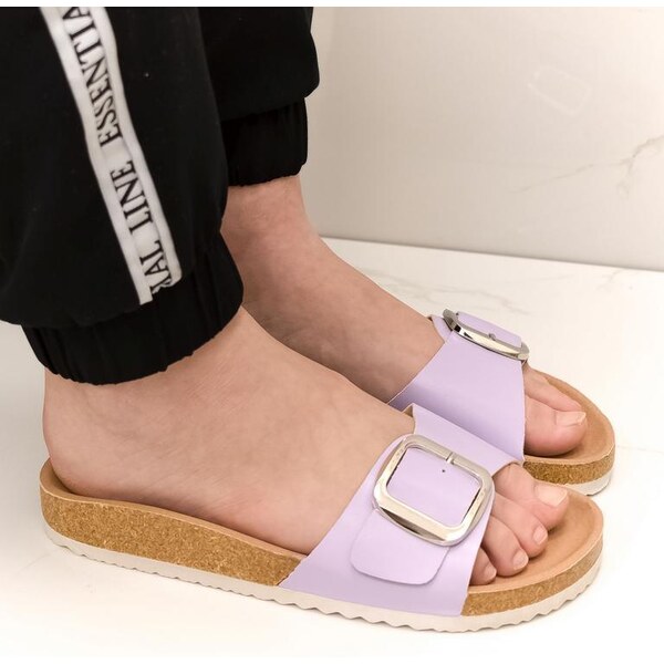 COMER Dámske fialové šľapky FORA 43864976