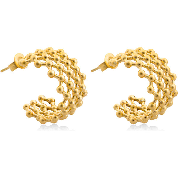 Troli Výrazné pozlátené náušnice kruhy VAAXF216G 66584077