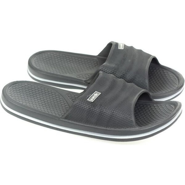 JOHN-C Pánske sivé gumené šľapky LARS 41-46 43886772