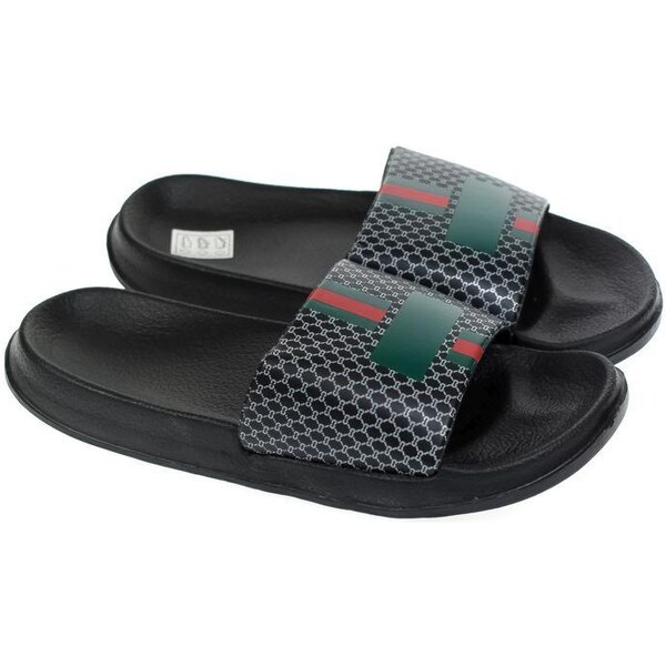 JOHN-C Pánske čierne gumené šľapky GUTIMO 41-45 43886815