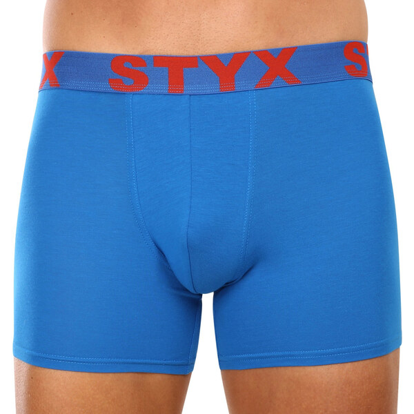 3PACK pánske boxerky Styx long športová guma modré (3U1167) 48208395