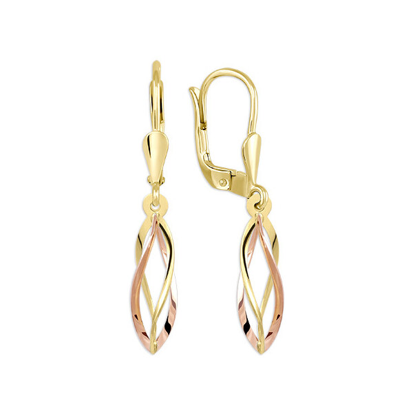 Soliter Slušivé zlaté visiace náušnice 231 001 00096 67156541