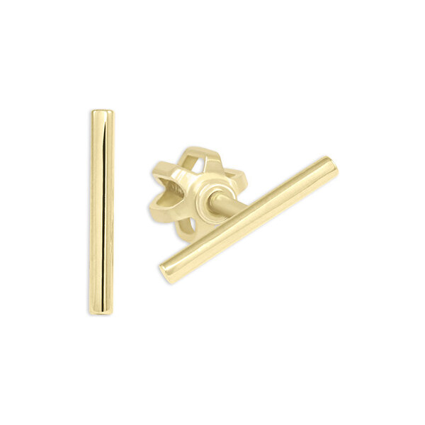 Soliter Minimalistické zlaté náušnice Tyčinky 231 001 00672 0000000 66583505