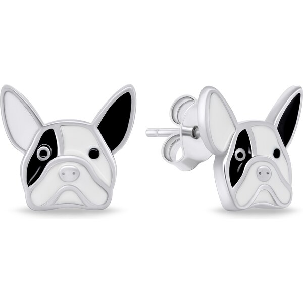 Brilio Silver Originálne strieborné náušnice Buldoček EA816W 66614650