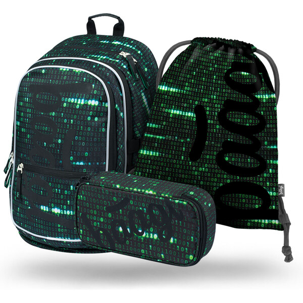 BAAGL SET 3 Core Numbers: batoh, penál, sáček 62192662