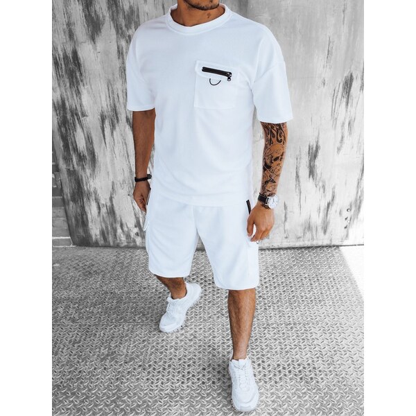 Dstreet Štýlový pánsky komplet v bielej farbe 43914073