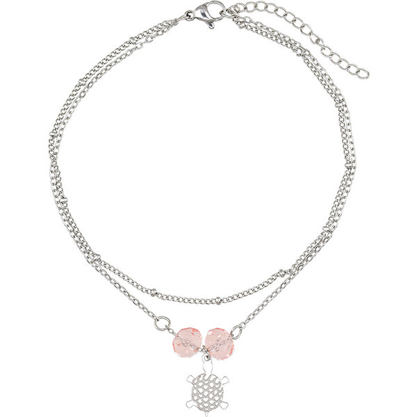 Lindas Jewelry Náramok na nohu Korytnačka s kryštálmi chirurgická oceľ 43941350