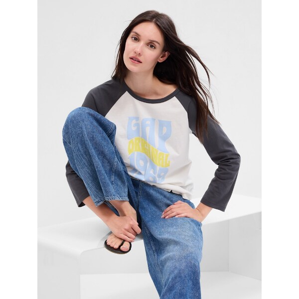 GAP Dámske Tričko s retro logom 661029-03 66267985