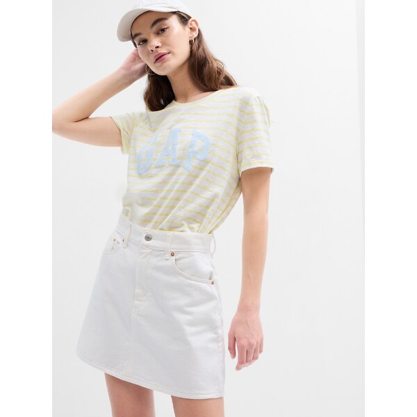 GAP Dámske Pruhované tričko s logom 616788-00 66267991