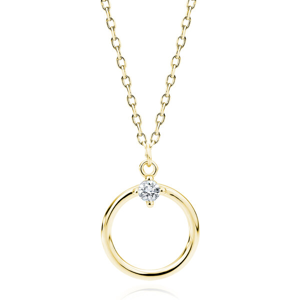 Olivie Strieborný náhrdelník KRUH 7517 43967258