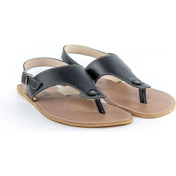 Kožené barefoot sandále Be Lenka Promenade čierna veľkosti obuvi - 65796994