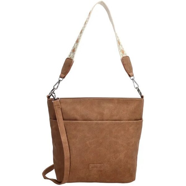 Beagles Hnedá kabelka na rameno so zdobeným ramienkom „Polly“ 39474788