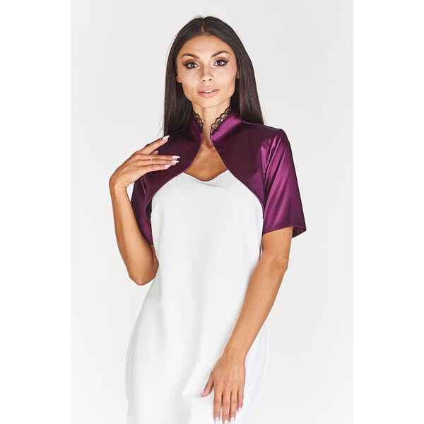 Glara Lesklé bolerko so stojáčikom 44018357