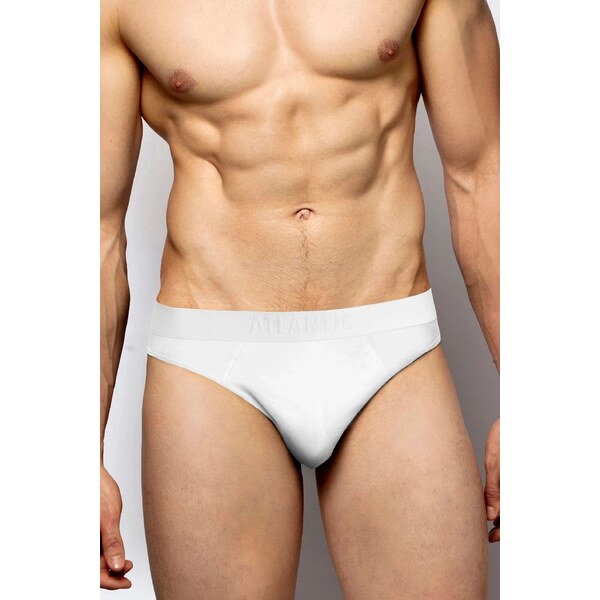 Atlantic Pánske slipy 2 pack 016 white 58325677